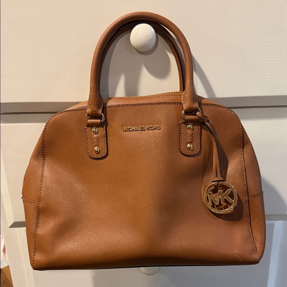 Michael Kors Brown Leather Satchel